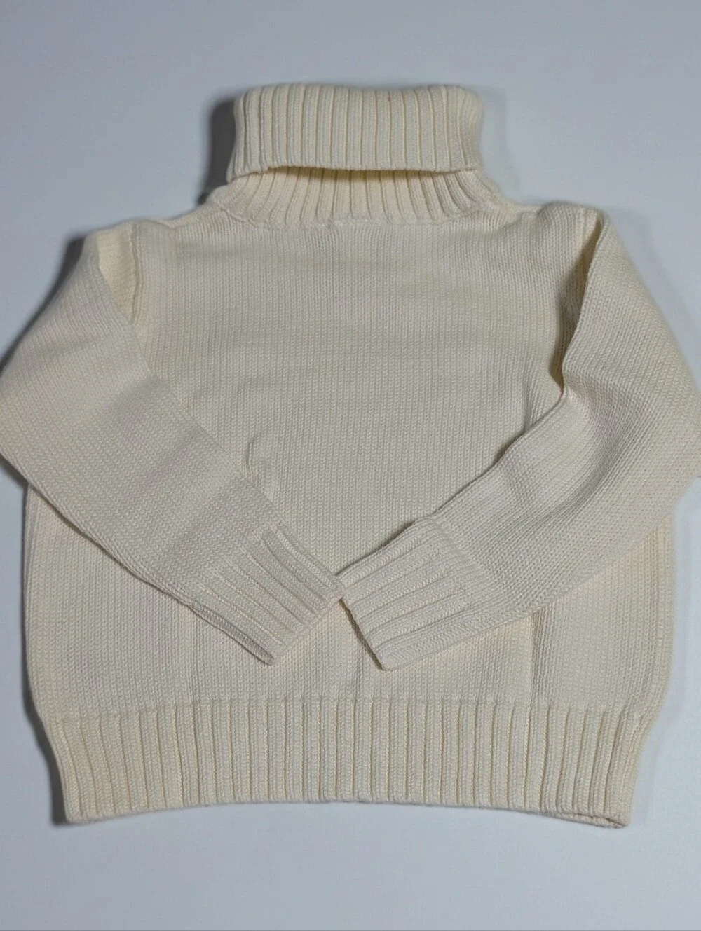 TBBC The Beaufort Bonnet Company Townsend Turtleneck Sweater 18-24M Pearl Gold